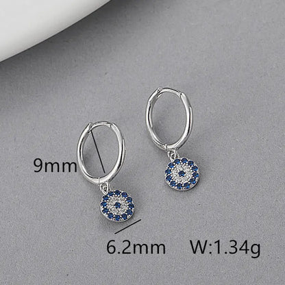 Evil Eye (Round) Hoops