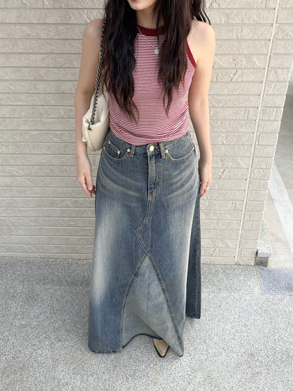 Maxi - Long Denim Skirt