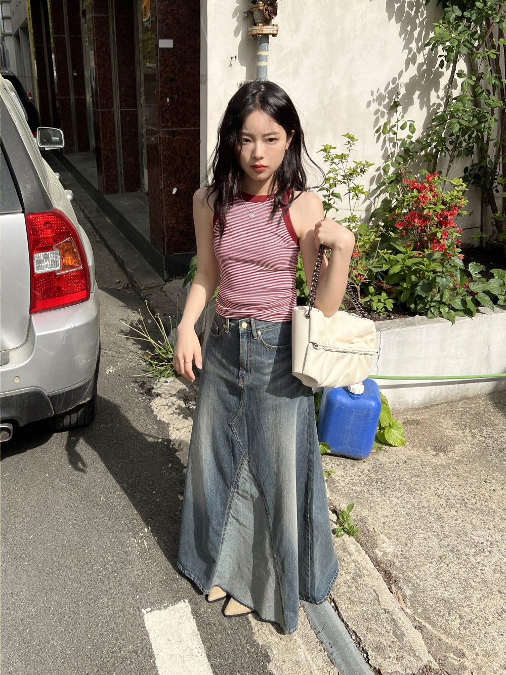 Maxi - Long Denim Skirt